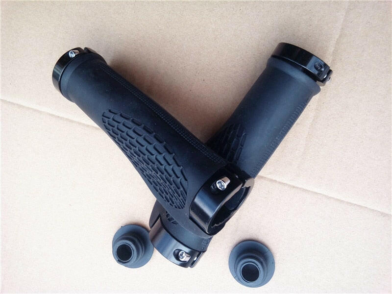 Rubber Bike Handlebar Grip Anti-Skid Ergonomic Mountain MTB Cycling Parts Bicycle Grips Black Gold Red Blue-WAYBIKER