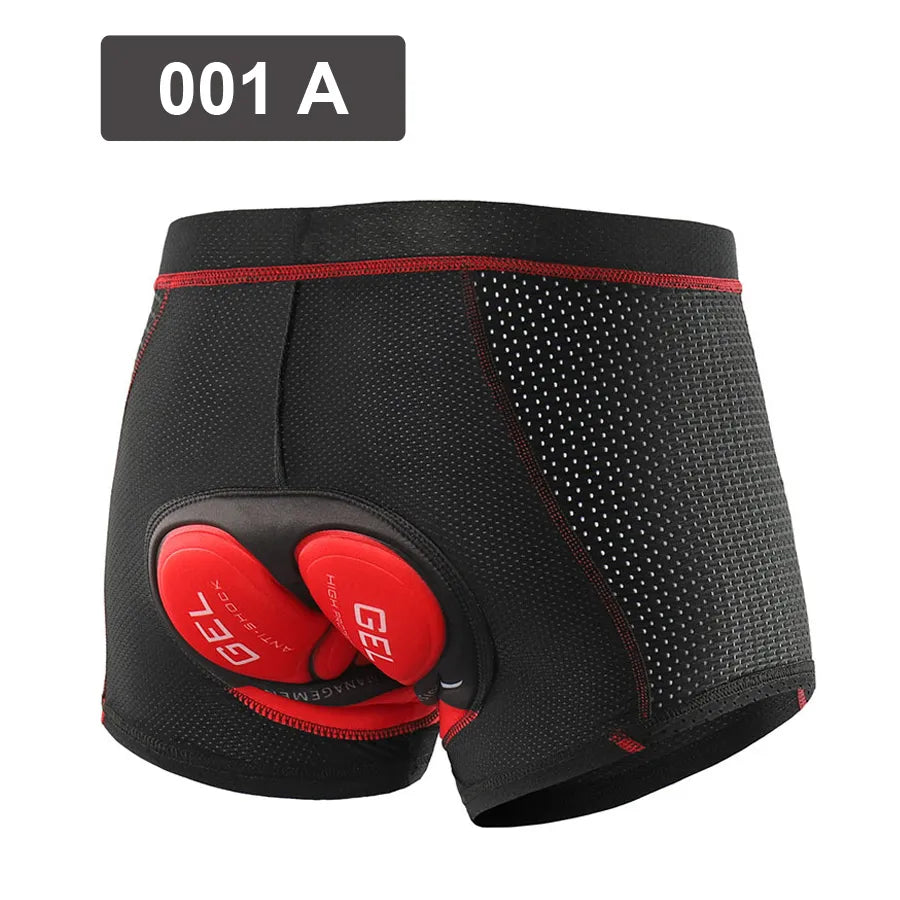 NEWBOLER Breathable Cycling Shorts Cycling Underwear 5D Gel Pad Shockproof Bicycle Underpant MTB Road Bike Underwear Man Shorts-WAYBIKER