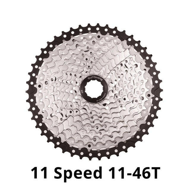 SUNSHINE 10 Speed Cassette 10S 11S 12S MTB Bike Road Bicycle Freewheel 10V 11V 12V 36/42/46/50T 52T for Deore M6000 M6100 SRAM-WAYBIKER