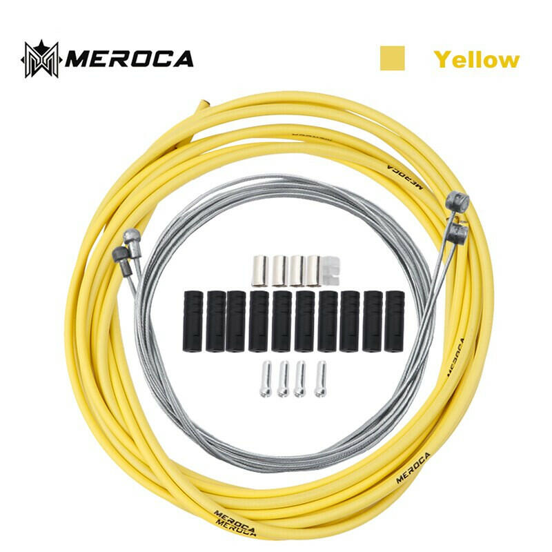 MEROCA Mountain Bike Brake / Speed Shift Cable Kit 2m 2.5m Road Bike BMX High Quality Brake Cable Speed Cable-WAYBIKER