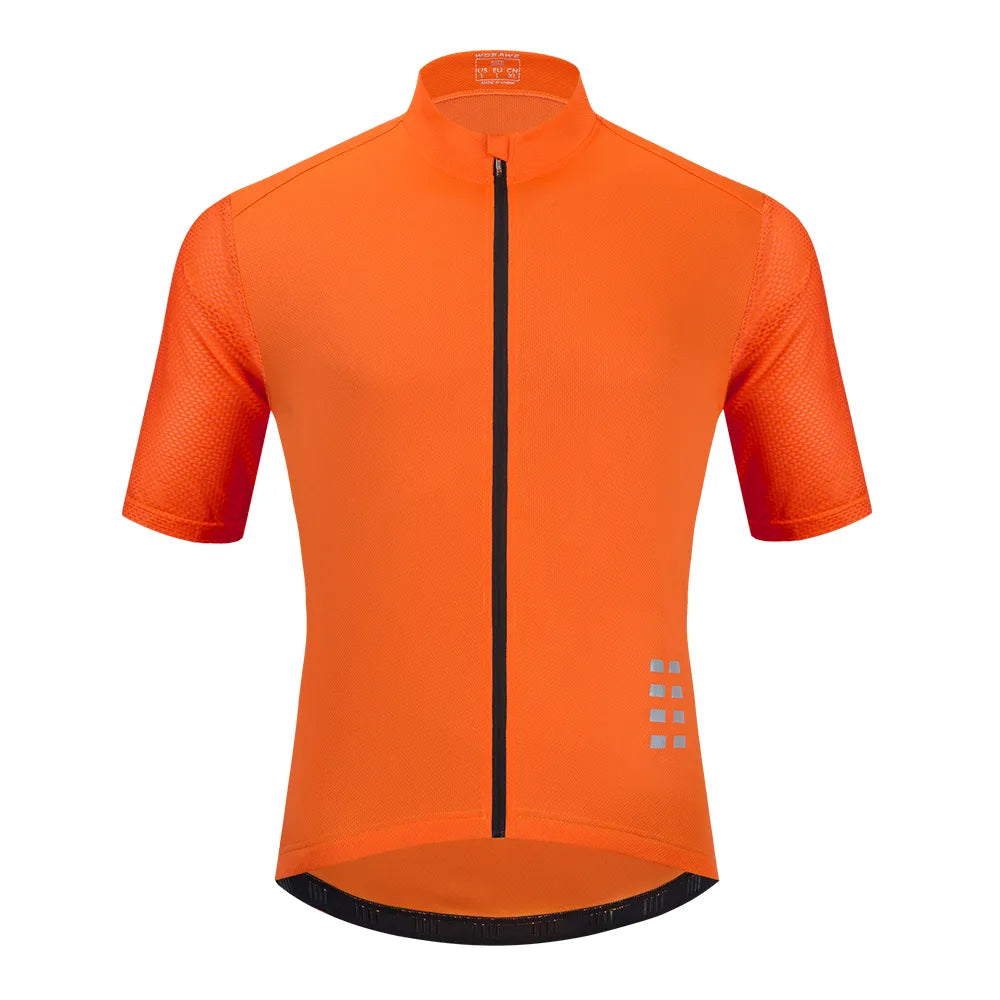 WOSAWE Men's Cycling Jersey Breathable MTB Jersey Bicycle Shirts Short Downhill Bike Wear Summer Mountain Bicycle Clothing Top-WAYBIKER