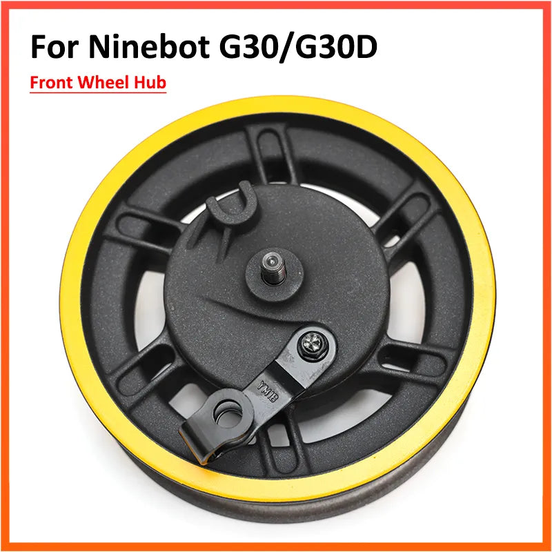 G30 Front Wheel Hub For Ninebot Max G30D G30LP Kickscooter With Motor Drum Brake Aluminum Alloy Assembly Parts-WAYBIKER
