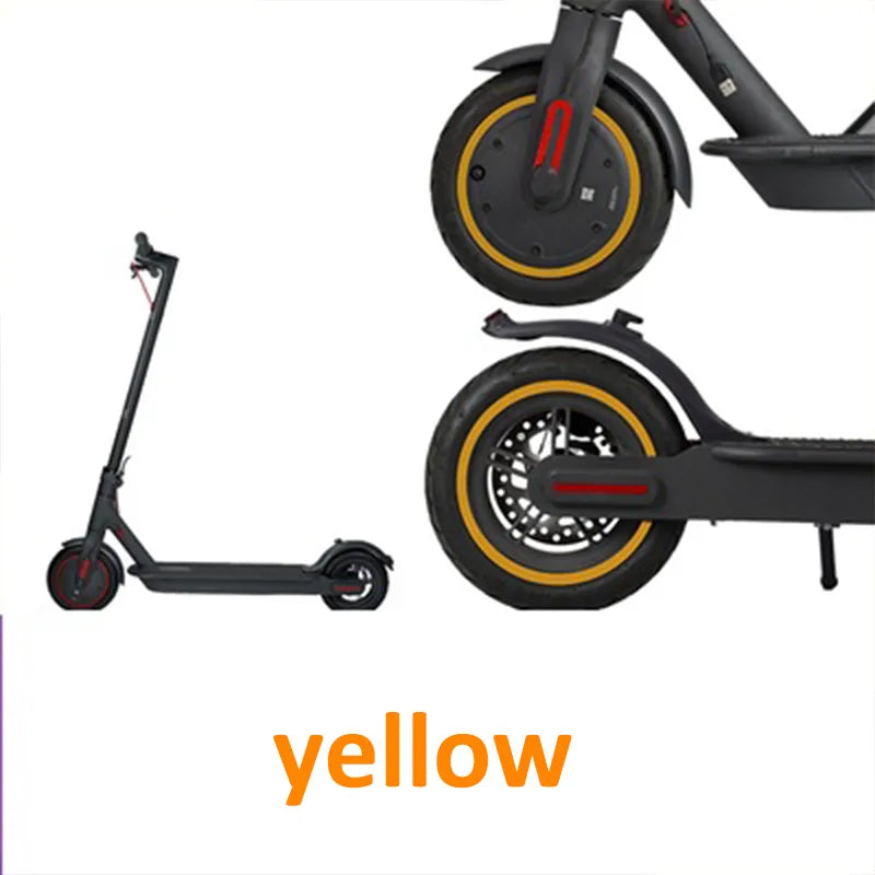 M365 1s E-Scooter Wheel Hub Protective Reflective Sticker For Xiaomi Pro Electric Scooter Wheel Sticker Parts-WAYBIKER