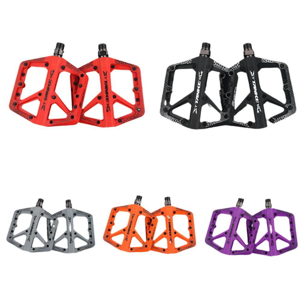 TANKE MTB Bike Nylon Pedal Mountain Bike Widen Non-slip DU+1 Bearing Bicycle MTB Off-road Cycling Accessories Universal-WAYBIKER