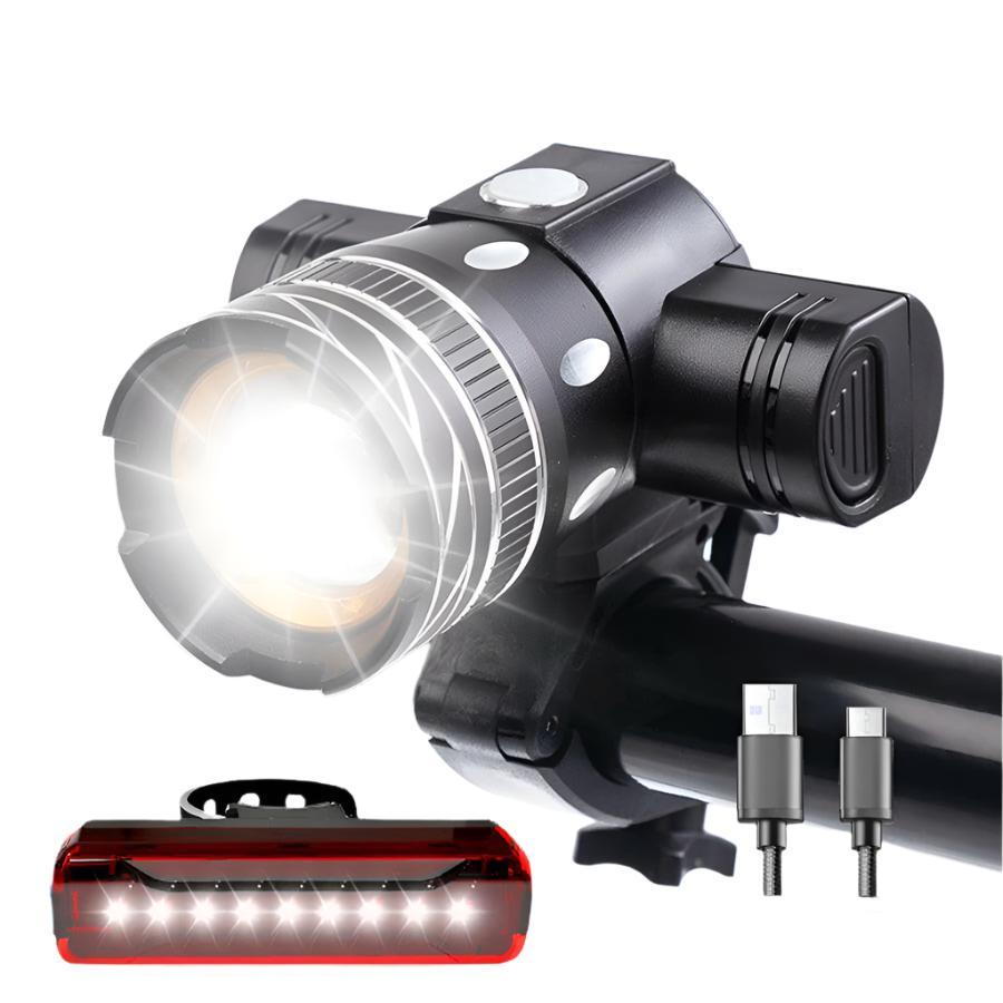 NEWBOLER 5000mAh Bicycle Light 800 Lumen T6 led Bike Headlight Zoom USB Rechargeable Aluminum Alloy Upgrade Mount Bike Accessory-WAYBIKER