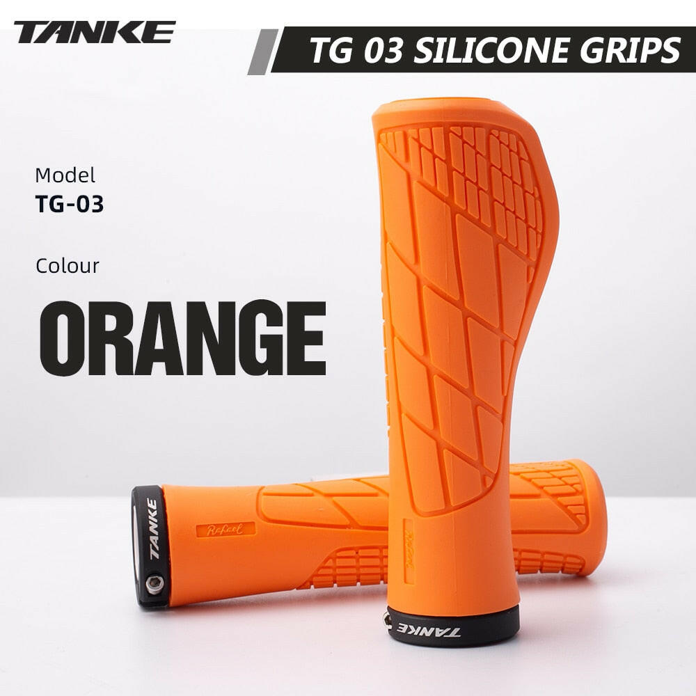 TANKE Bike Silicone handle cover 1Pair MTB Mountain road Bicycle Handlebar Grip Cover Anti-slip Strong Support Single locking ha-WAYBIKER
