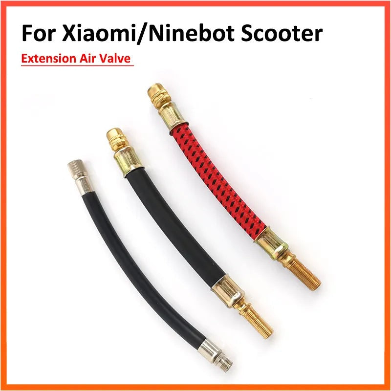 Extension Air Valve Adaptor For XIAOMI M365 Electric Scooter Steel Rubber Stainless Steel Extended Nozzle accessories-WAYBIKER