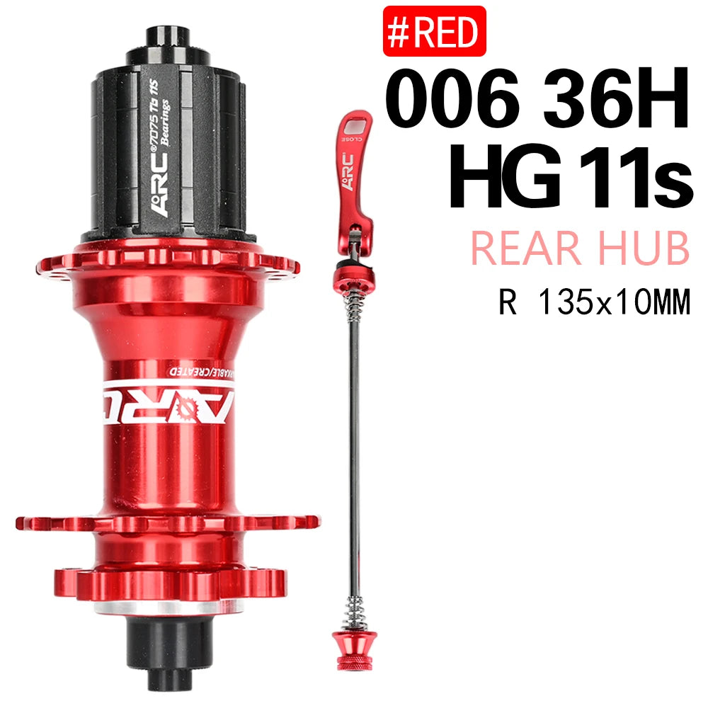 ARC MT006 Bicycle Hubs MTB Hub 32 28 36Holes Bike NBK Bearing Hub Aluminum Alloy Cube Mountain Bike Hub Bicycle Wheel Hub 8-12V