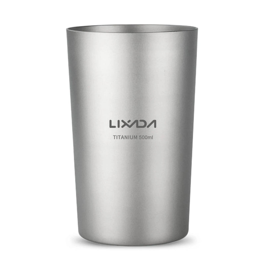Double Wall Titanium Cup Water Juice Tea Cup Mug Suitable For Home Office Camping Hiking Picnic-WAYBIKER
