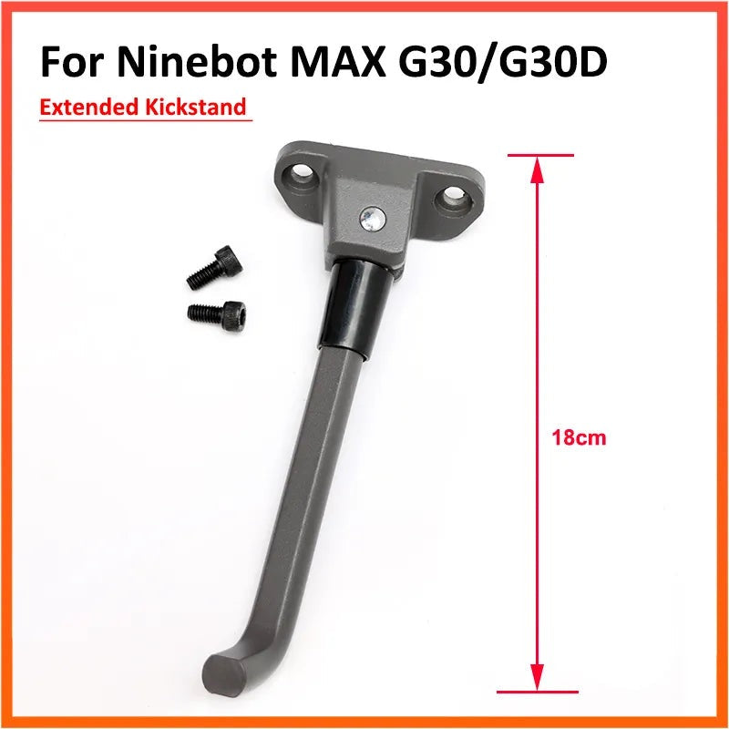 Extended Parking Stand Kickstand For Ninebot MAX G30 G30D Electric Scooter Foot Support DIY Replacement 18CM Length-WAYBIKER