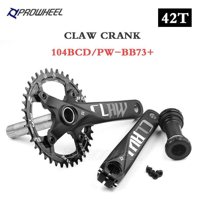 PROWHEEL 104BCD 175mm 170mm Cranks 30/32/34/36/38/40/42/44/46/48/50/52T Sprocket Bottom Bracket Mountain Bicycle Crankset-WAYBIKER