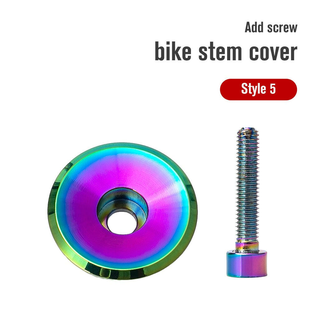 TANKE Bike Stem Cover aluminium alloy stem Top Cap only 5.2g Ultra light Headset cover With Screw for 28.6mm Front Fork Head Tub-WAYBIKER