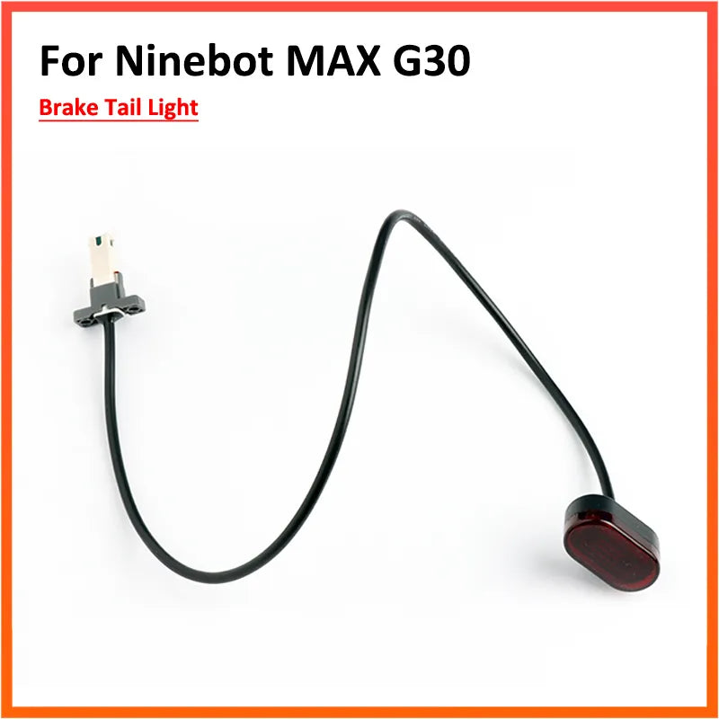 Rear Fender Tail Light For Ninebot Max G30 G30L Electric Scooter Waterproof Signal License Plate Brake Light Accessories-WAYBIKER
