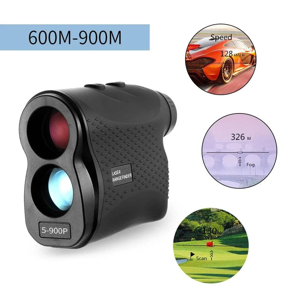 600/900M Laser Rangefinder Golf Hunting Measure Telescope Digital Monocular Laser Distance Meter Speed Tester Laser Range Finder-WAYBIKER