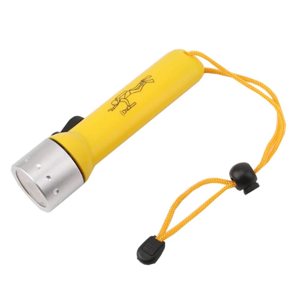 Diving Flashlight Super Bright 2000LM Q5 Waterproof Underwater Flash Deep Diving Snorkeling LED Diving Light Equipment-WAYBIKER