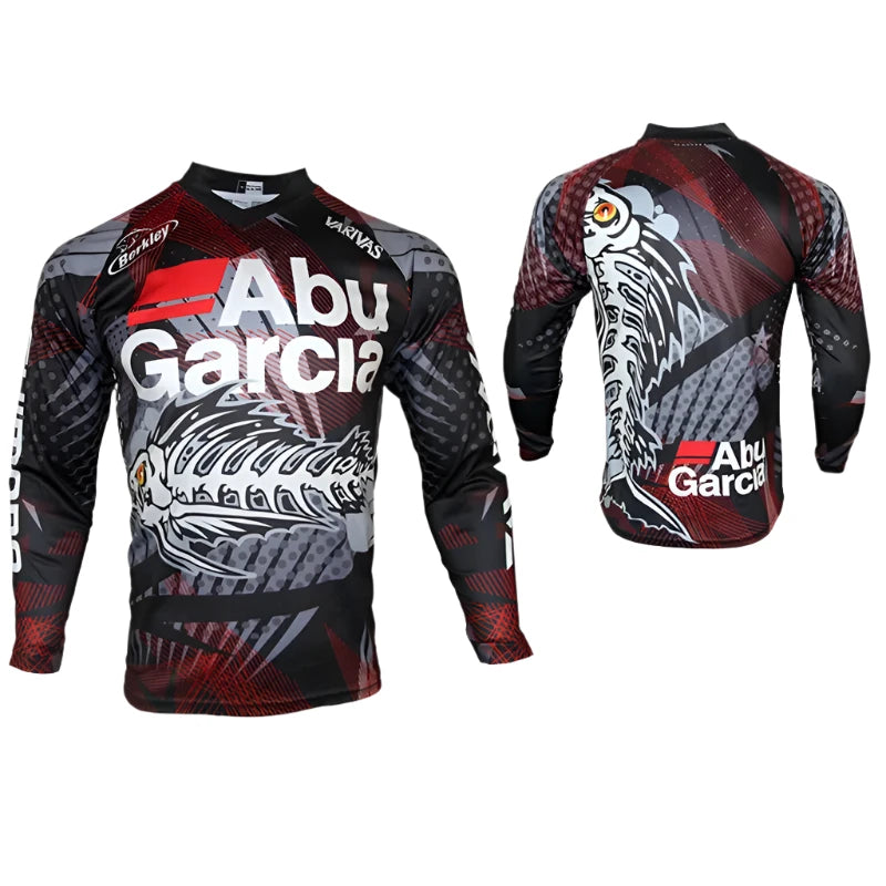 Summer long-sleeved fishing shirt, breathable and quick-drying outdoor men's fishing clothes-WAYBIKER