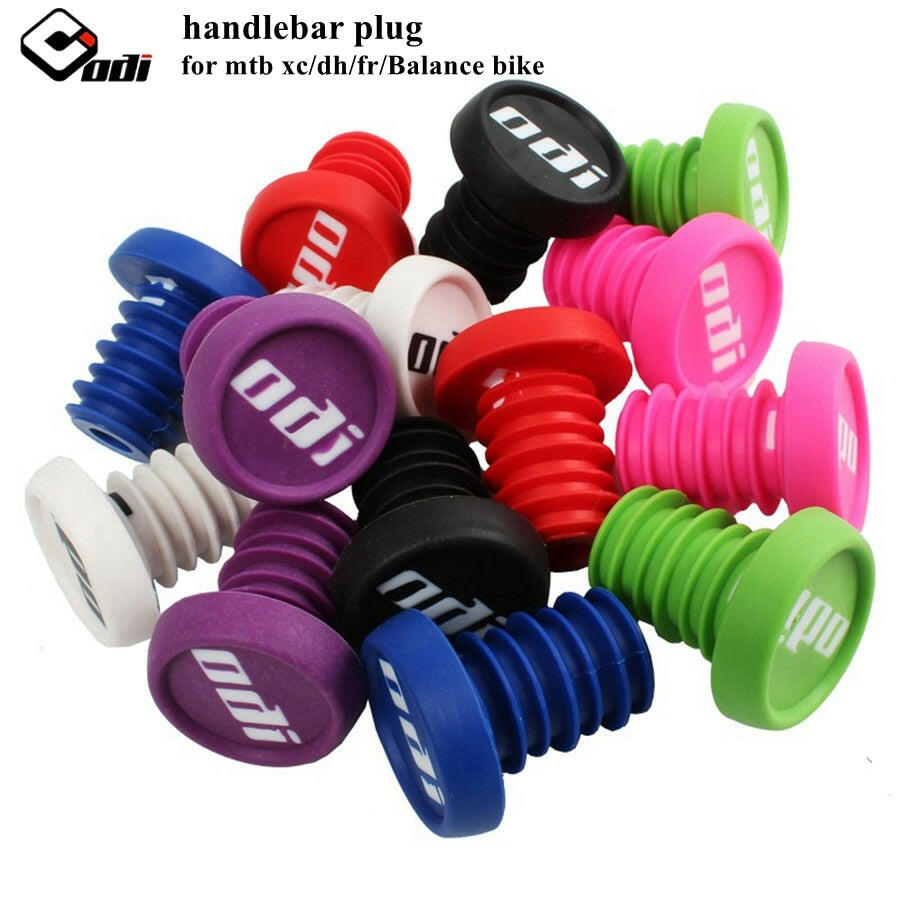 Odi Mountain Bicycle Parts Grip Anti-slip Firm Handlebar Caps Manopole Mtb Bike Bar Ends Plugs For Bmx Dh Fr Balance Bike 2 Pcs-WAYBIKER