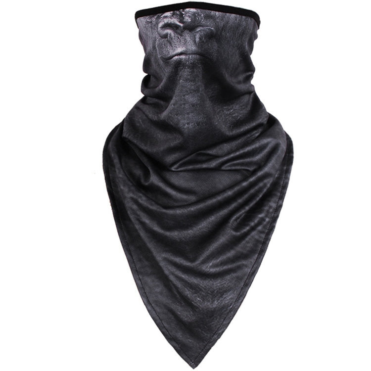 Multifunction Outdoor Windproof Triangle Towel Animal Mask Hood, Windproof Triangle