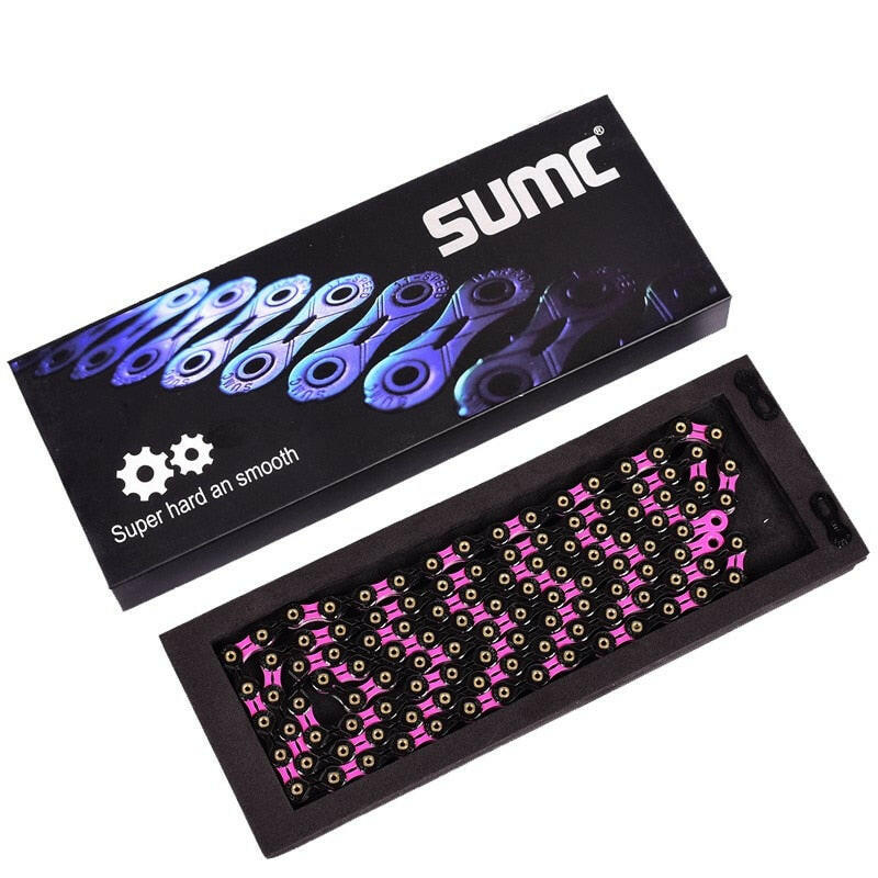 SUMC Bicycle Chain  SX11SL 116L 11/22/33 Speed Bicycle Chain with MissingLink for Mountain/Rod Bike Bicycle Parts Original box-WAYBIKER