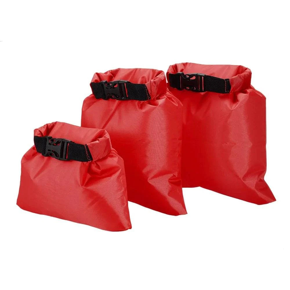 Lixada 3pcs Dry Bag 1L+2L+3L Waterproof Dry Bag Outdoor Ultralight Dry Sacks Camping Backpacking Kayak Climbing Swimming Dry Bag-WAYBIKER