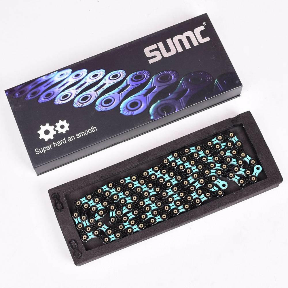 SUMC Bicycle Chain  SX11SL 116L 11/22/33 Speed Bicycle Chain with MissingLink for Mountain/Rod Bike Bicycle Parts Original box-WAYBIKER