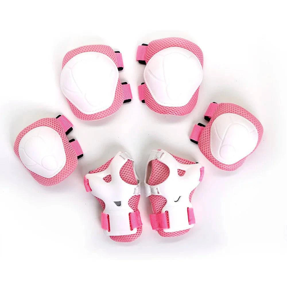 Lixada 6PC Safety Brace Kids Child Elbow Knee Pads Cycling Roller Skating Skateboard Elbow Knee Hands Wrist Protection Guard Pad-WAYBIKER