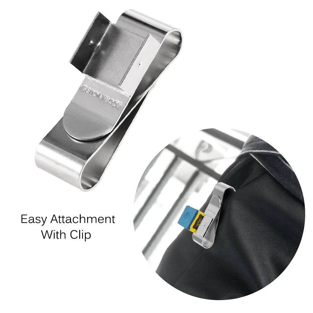 Snooker Billiards Chalk Holder Pool Cue Chalk Holder with Clip Snooker & Billiard Accessories Stainless Steel Cue Chalk Clip-WAYBIKER