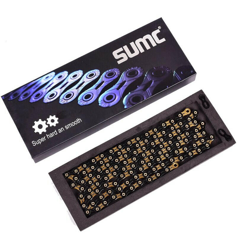 SUMC Bicycle Chain  SX11SL 116L 11/22/33 Speed Bicycle Chain with MissingLink for Mountain/Rod Bike Bicycle Parts Original box-WAYBIKER