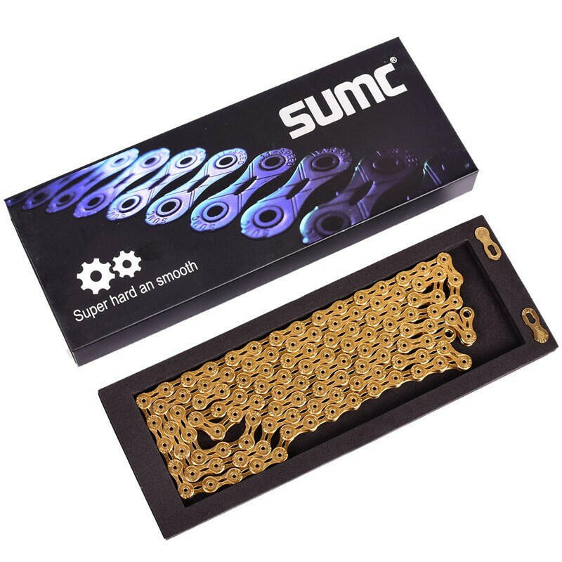 SUMC Bicycle Chain  SX11SL 116L 11/22/33 Speed Bicycle Chain with MissingLink for Mountain/Rod Bike Bicycle Parts Original box-WAYBIKER