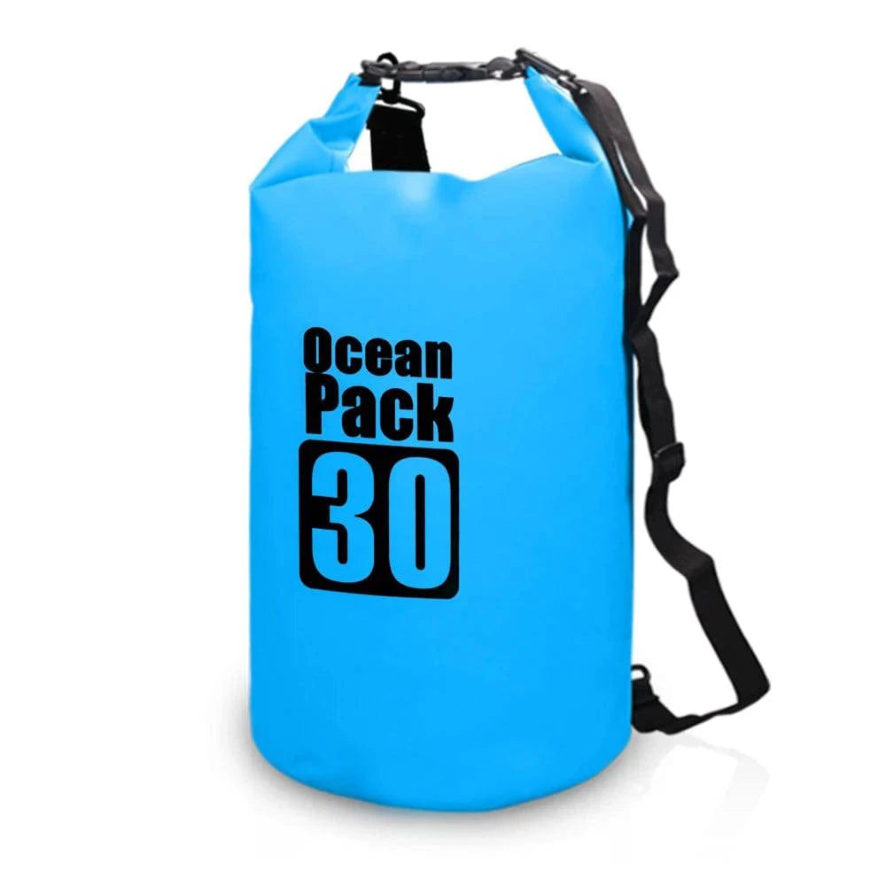 10L/15L/20L/30L Outdoor Waterproof Dry Bag Backpack Swimming Bag Water Floating Bag Sack for Kayak Rafting River Trekking-WAYBIKER