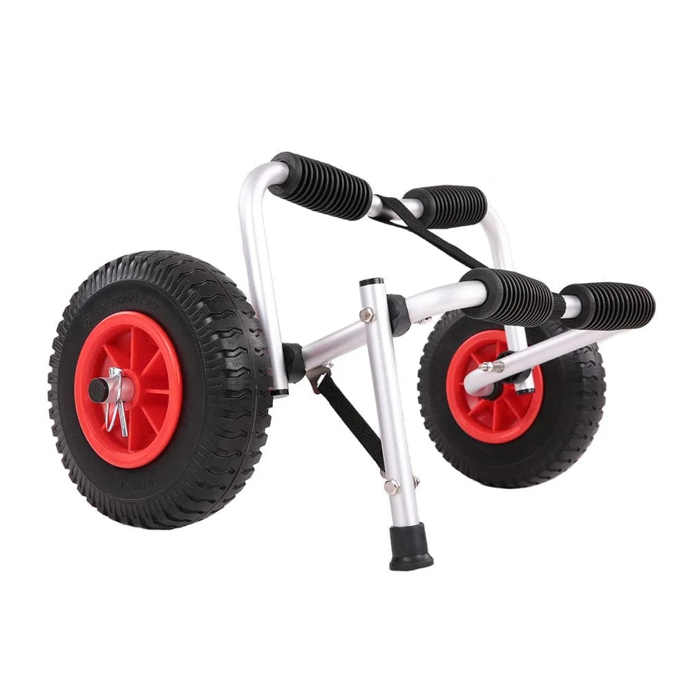 Foldable Kayak Trolley Canoe Dolly Tote Carrier Transport Portable Trailer Cart Removable Wheel Rowing Boat Kayak Accessories-WAYBIKER