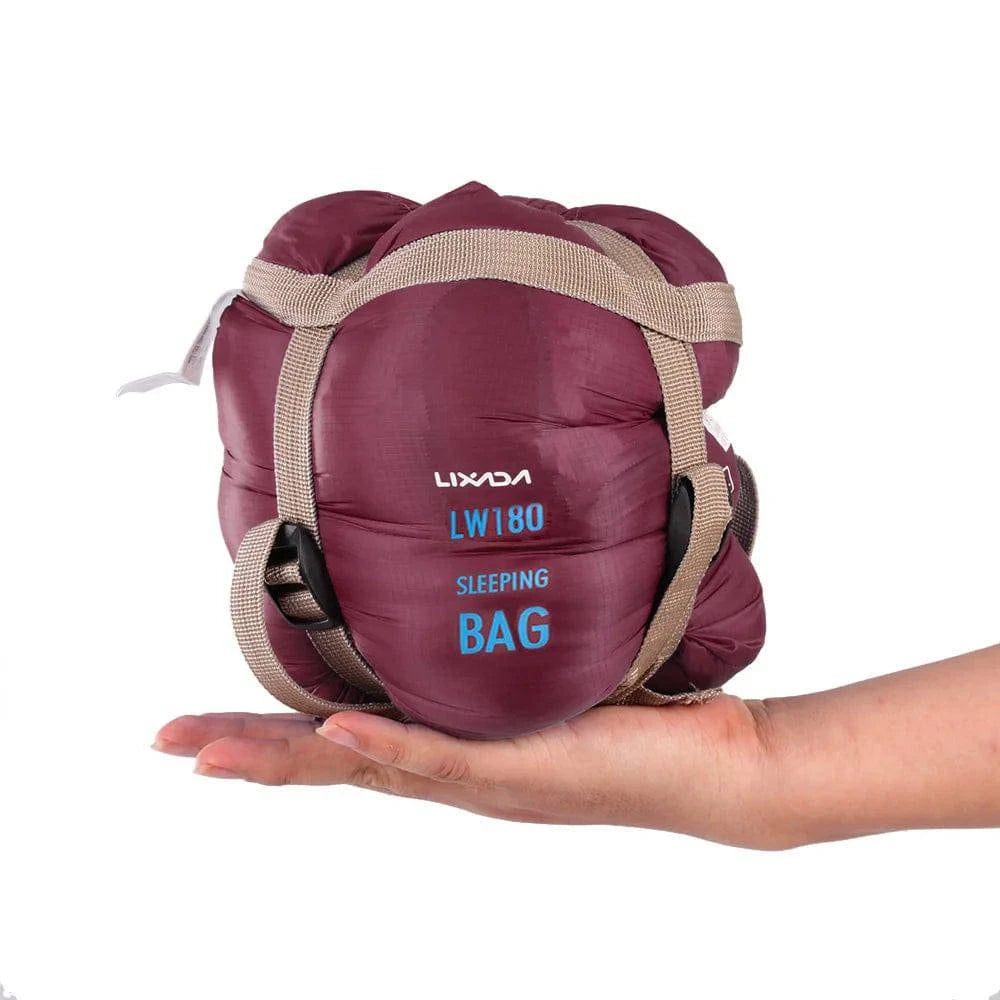 LIXADA 190 * 75cm Outdoor Envelope Sleeping Bag Camping Travel Hiking Ultra-light Sleeping Bag Travel Bag Hiking LW180 680g-WAYBIKER