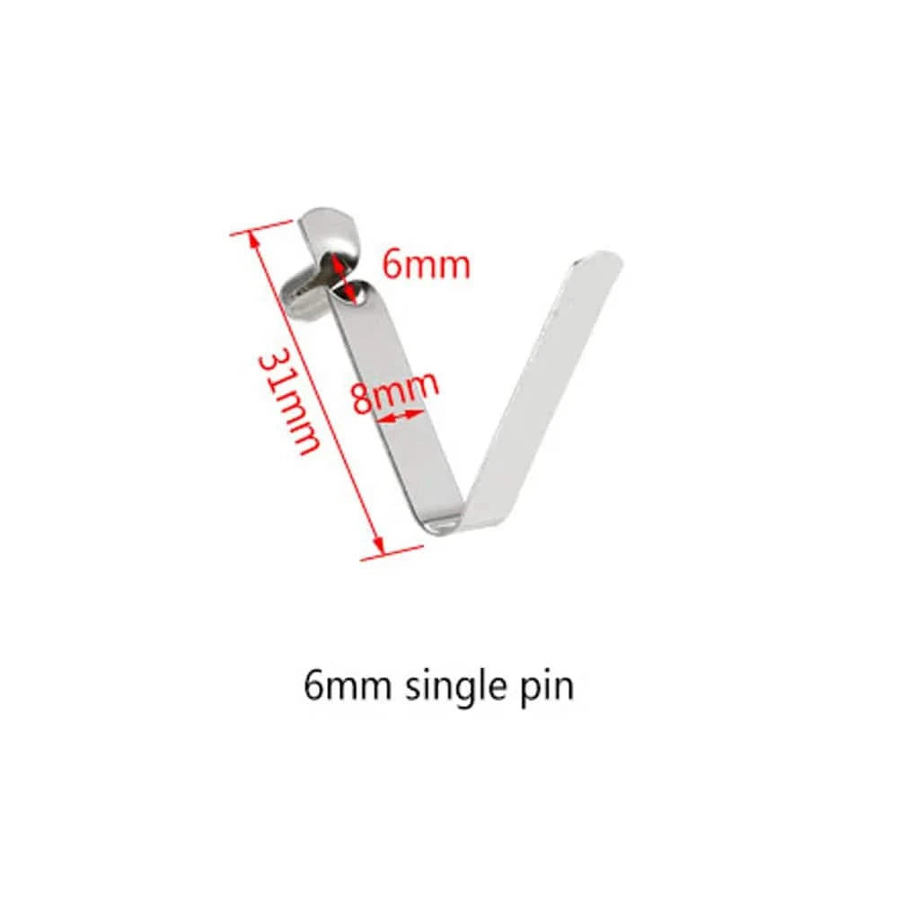 6pcs Kayak Paddle Spring Clips Tent Pole Clips Push Button Spring Snap Clip Locking Tube Pin M2165 Kayak Accessories-WAYBIKER