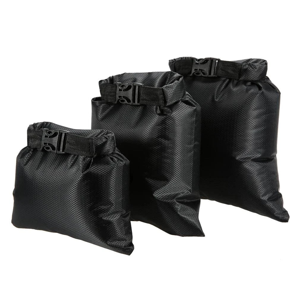 Lixada 3pcs Dry Bag 1L+2L+3L Waterproof Dry Bag Outdoor Ultralight Dry Sacks Camping Backpacking Kayak Climbing Swimming Dry Bag-WAYBIKER