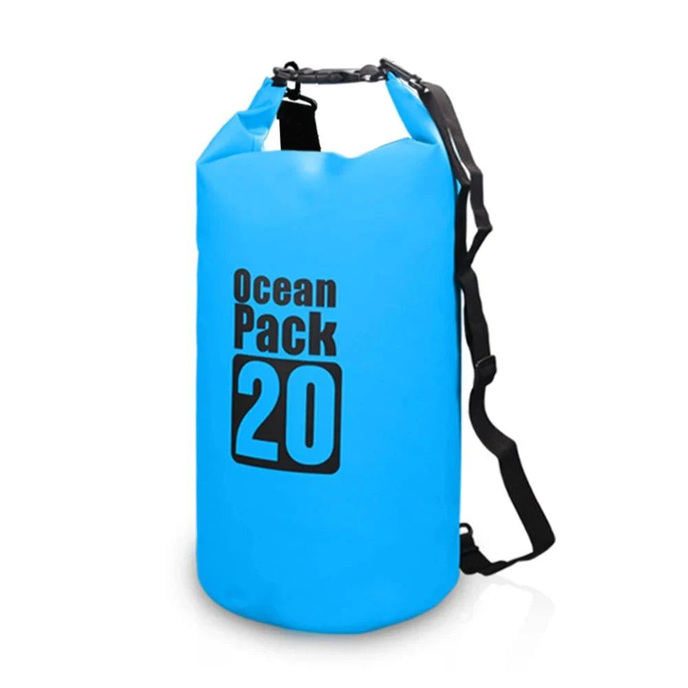 10L/15L/20L/30L Outdoor Waterproof Dry Bag Backpack Swimming Bag Water Floating Bag Sack for Kayak Rafting River Trekking-WAYBIKER