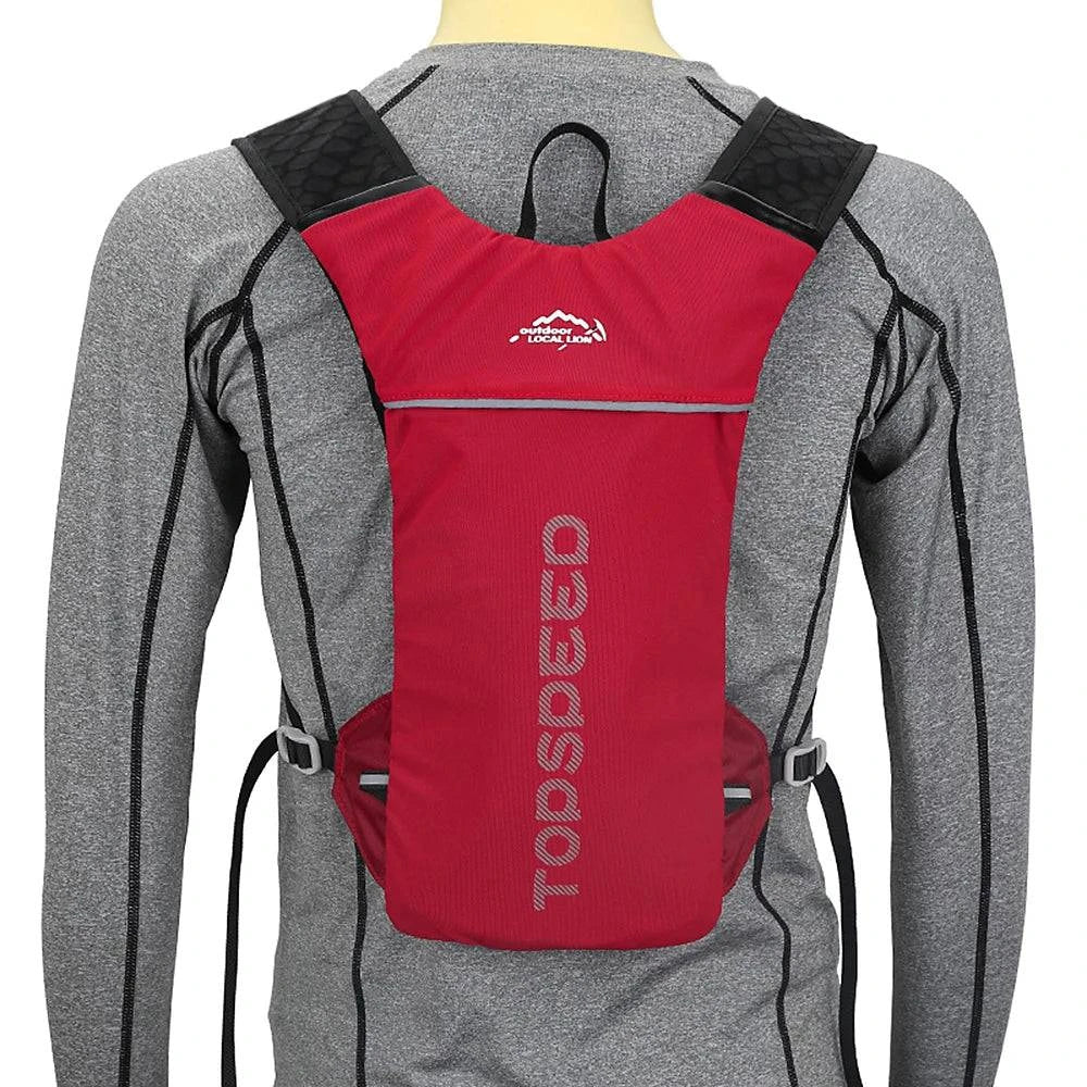Women Men Running Vest 5L Running Bag Outdoor Cycling Backpack Hydration Backpack Sport Hiking Riding Rucksack Water Bag Bottle-WAYBIKER