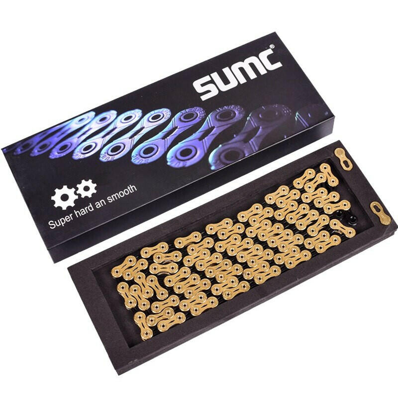 SUMC Bicycle Chain  SX11SL 116L 11/22/33 Speed Bicycle Chain with MissingLink for Mountain/Rod Bike Bicycle Parts Original box-WAYBIKER