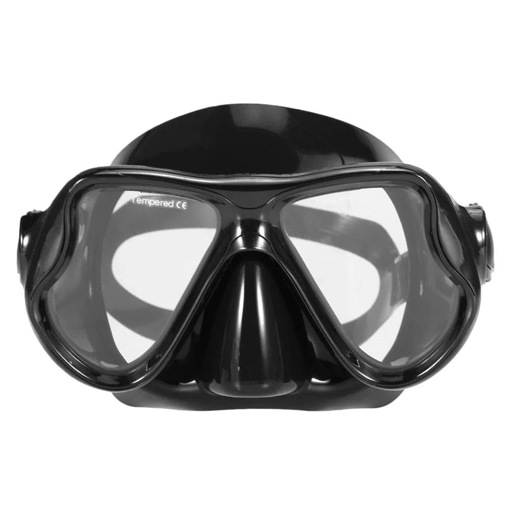 Adults Diving Mask Scuba Mask Underwater Snorkel Set Anti Fog Snorkeling Goggles Swimming Mask Glass Men Women Diving Goggles-WAYBIKER