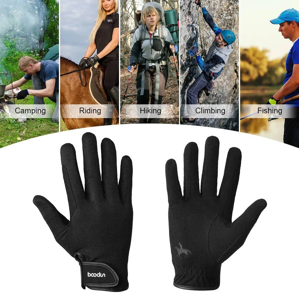 Men Women Professional Horse Riding Gloves Equestrian Horseback Riding Gloves Unisex Baseball Ball Sports Gloves-WAYBIKER