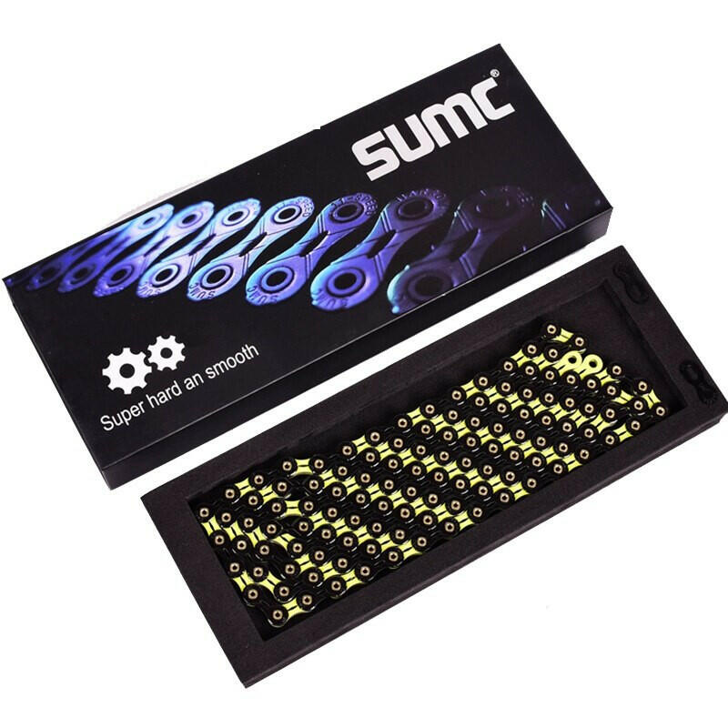 SUMC Bicycle Chain  SX11SL 116L 11/22/33 Speed Bicycle Chain with MissingLink for Mountain/Rod Bike Bicycle Parts Original box-WAYBIKER