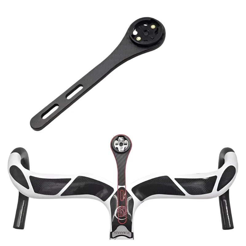 NEW Carbon Fiber Bicycle Road Bike Cycling MTB Computer Stopwatch Speedometer Mount Holder For Garmin Cateye Bryton  Gopro-WAYBIKER
