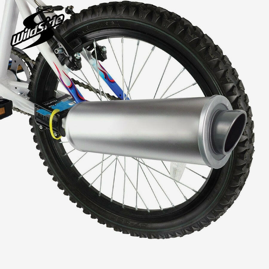 Kids Children Bicycle Bike Bell Exhaust System with BONUS MotoCard Refill 3-Pack Bicycle Horn Bmx Mtb Child Cycling Accessories-WAYBIKER