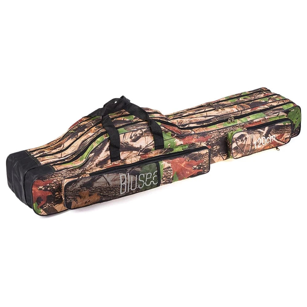 120cm/150cm 3 Layers Fishing Bag Portable Folding Fishing Rod Reel Bag Fishing Tackle Carry Bag Case For Outdoor Fishing-WAYBIKER