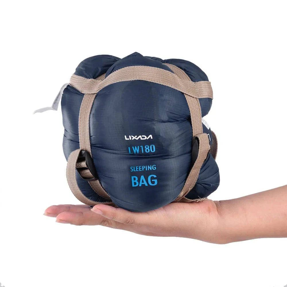 LIXADA 190 * 75cm Outdoor Envelope Sleeping Bag Camping Travel Hiking Ultra-light Sleeping Bag Travel Bag Hiking LW180 680g-WAYBIKER