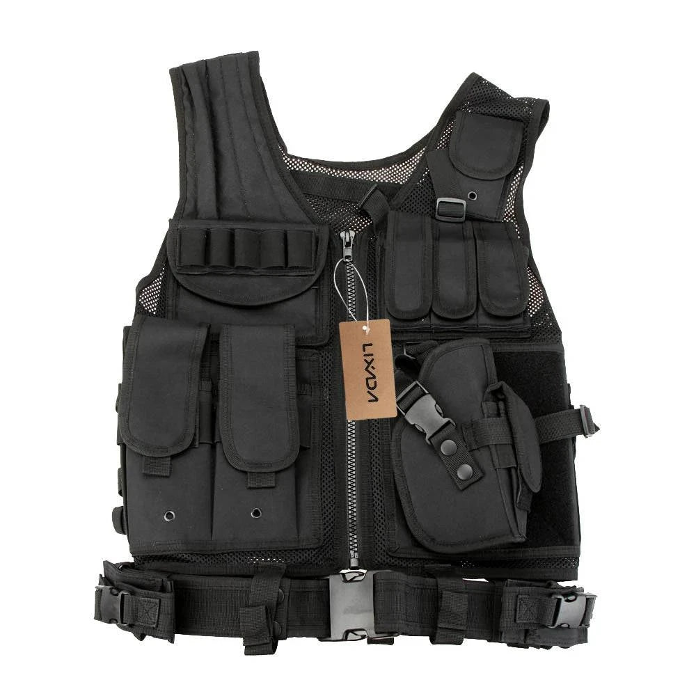 Lixada Tactical Vest Men Hunting Vest Tactical Military Vest Camouflage Vest Body Molle Armor Outdoor Jungle Equipment 5 Color-WAYBIKER