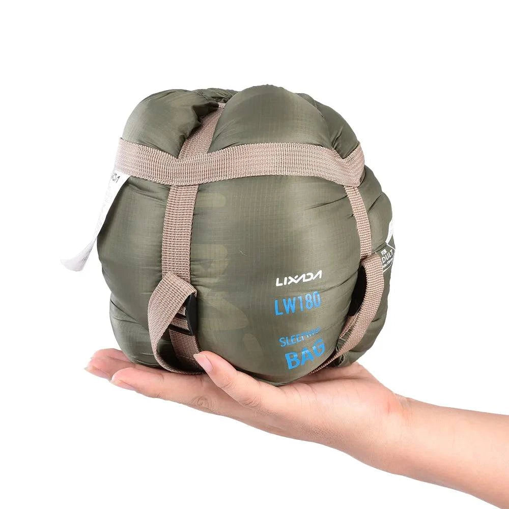 LIXADA 190 * 75cm Outdoor Envelope Sleeping Bag Camping Travel Hiking Ultra-light Sleeping Bag Travel Bag Hiking LW180 680g-WAYBIKER