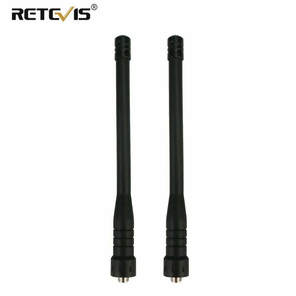 RETEVIS HA01 Telescopic SMA-F Antenna VHF/UHF 144/430Mhz for Kenwood Baofeng UV-5R/UV-82/888S H777/RT29/RT-5R Walkie Talkie-WAYBIKER