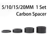 4PCS full carbon fiber bicycle carbon spacer 28.6-31.8mm OD2 headset parts cycling Washer Bike Bicycle Headset Stem Spacers-WAYBIKER
