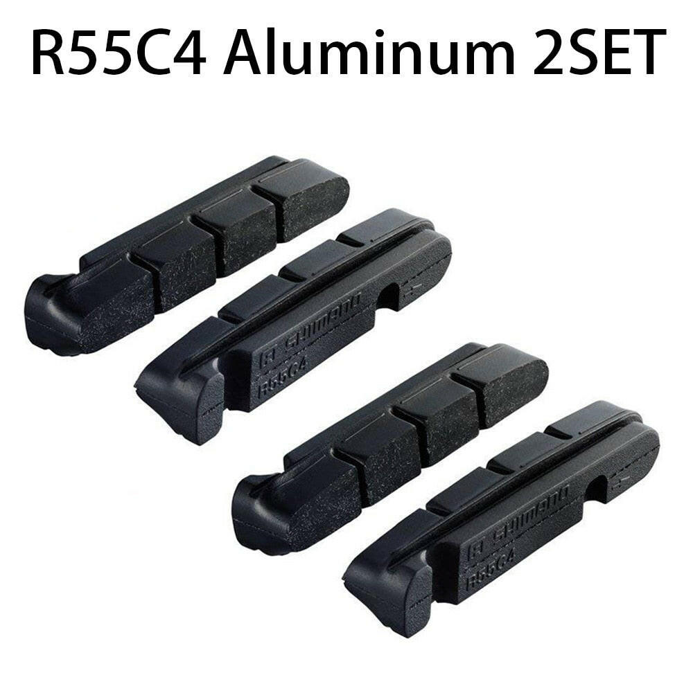 2 PAIR R55C4 v brake Road Bike Shoes Pads For Carbon/Aluminium Alloy Rims Dura-Ace/Ultegra/105 R8000 6800-WAYBIKER