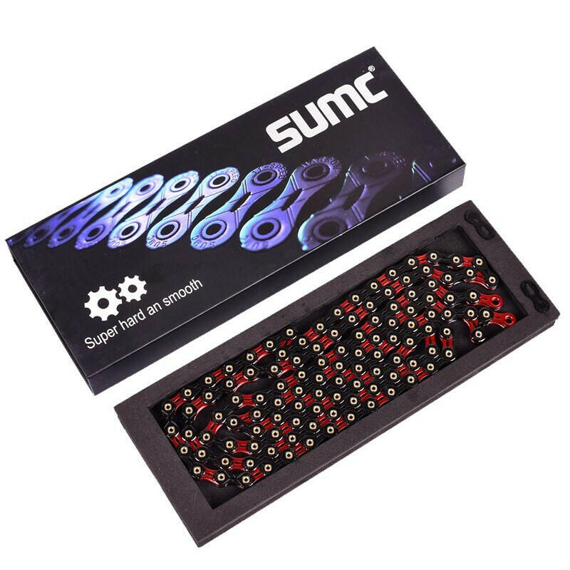 SUMC Bicycle Chain  SX11SL 116L 11/22/33 Speed Bicycle Chain with MissingLink for Mountain/Rod Bike Bicycle Parts Original box-WAYBIKER
